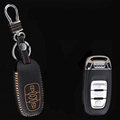 Cool Genuine Leather Key Ring Auto Key Bags Smart for Audi A5 - Orange