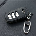 Fashion Genuine Leather Automobile Key Bags Smart for Audi S6 - Black