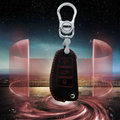 Good Genuine Leather Auto Key Bags Fold for Audi A6L - Red
