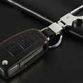 Hand-made Genuine Leather Auto Key Bags Fold for Audi A1 - Black