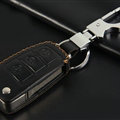 Hand-made Genuine Leather Auto Key Bags Fold for Audi A5 - Black