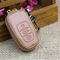Hot Sales Genuine Leather Automobile Key Bags Smart for Audi A4L - Brown