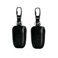 Personalised Genuine Leather Key Ring Auto Key Bags Smart for Audi A3 - Black