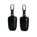 Personalised Genuine Leather Key Ring Auto Key Bags Smart for Audi A6L - Black