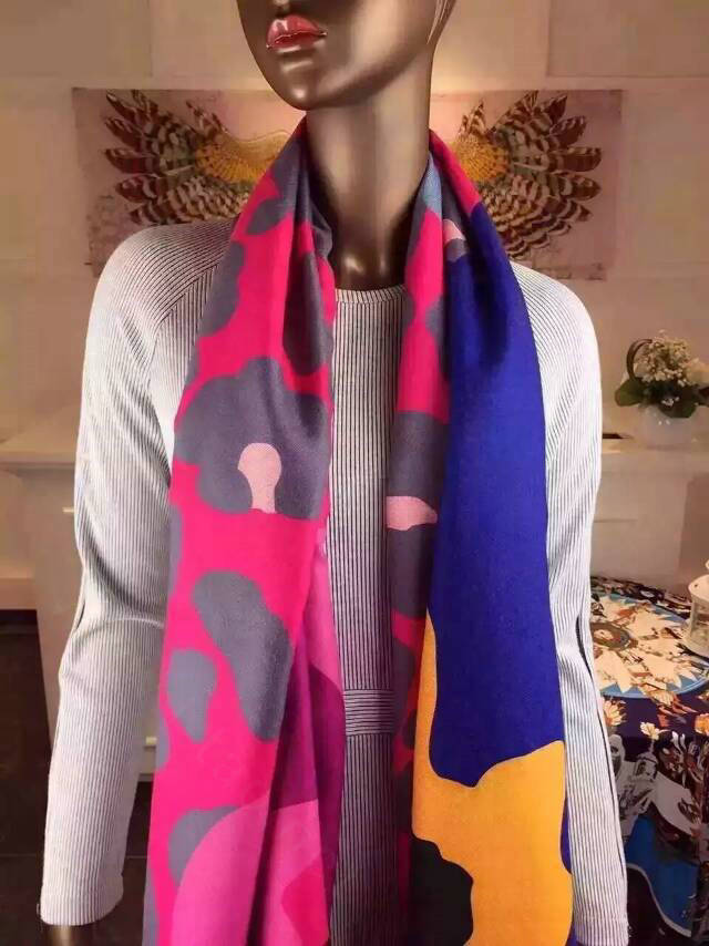 Classic Unisex Scarf Pashmina Cashmere Warm Winter Solid Scarves Wraps 170*80CM - Rose