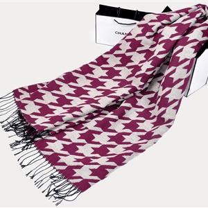 Classic Unisex Scarf Plaid Cashmere Warm Winter Solid Scarves Wraps 180*90CM - Purple
