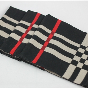 Classic Unisex Scarf Plaid Cashmere Warm Winter Solid Scarves Wraps 200*50CM - Black