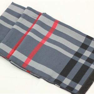 Classic Unisex Scarf Plaid Cashmere Warm Winter Solid Scarves Wraps 200*50CM - Grey
