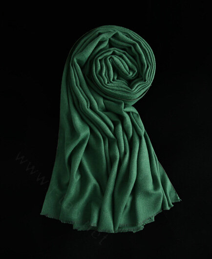 Colorful Unisex Scarf Shawl Winter Warm Cashmere Solid Panties 180*60CM - Dark Green