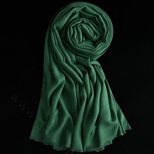 Colorful Unisex Scarf Shawl Winter Warm Cashmere Solid Panties 180*60CM - Dark Green