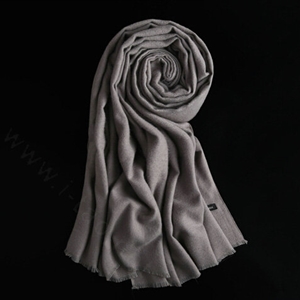 Colorful Unisex Scarf Shawl Winter Warm Cashmere Solid Panties 180*60CM - Grey