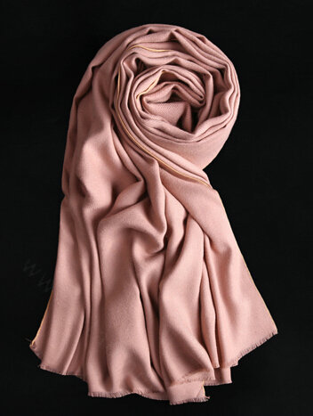 Colorful Unisex Scarf Shawl Winter Warm Cashmere Solid Panties 180*60CM - Maroon
