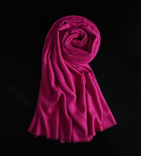 Colorful Unisex Scarf Shawl Winter Warm Cashmere Solid Panties 180*60CM - Purple