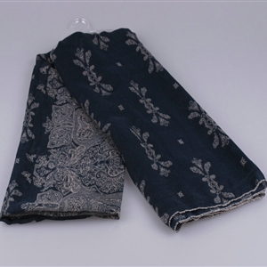 Fashion Scarf Shawl Women Bamboo Fiber Printing Cashew Silk 180*100CM - Blue