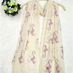 Fashion Unisex Scarf Animal Bamboo Fiber Scarves Wraps 180*90CM - Beige