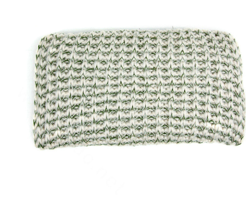 Fluffy Scarf Shawls Striped Women Winter Warm Wool Solid Scarves 200*80CM - Green