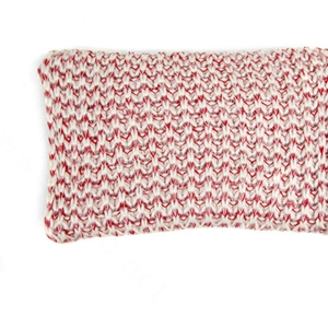 Fluffy Scarf Shawls Striped Women Winter Warm Wool Solid Scarves 200*80CM - Red