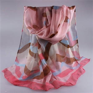 Free Striped Women Scarf Dot Bamboo Fiber Warm Scarves Wraps 180*90CM - Pink