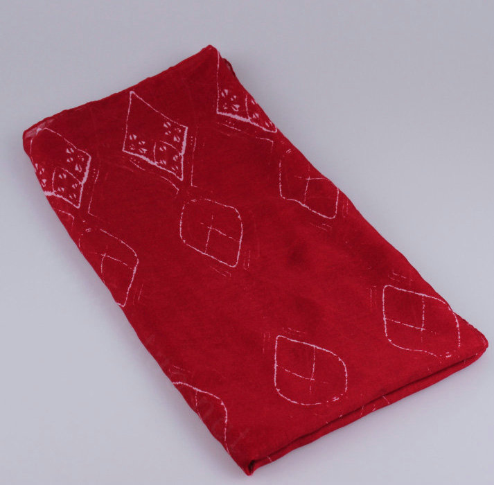 Good Print Women Scarf Bamboo Fiber Warm Scarves Wraps 180*85CM - Red