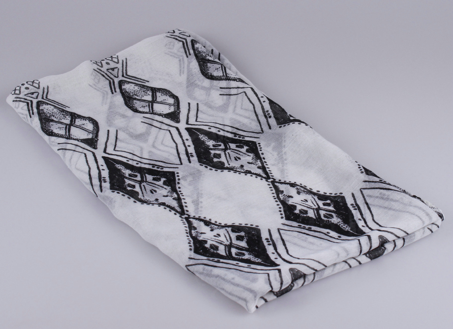 Good Print Women Scarf Bamboo Fiber Warm Scarves Wraps 180*85CM - White