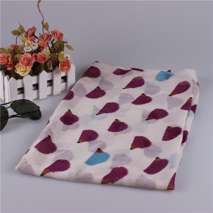 Pretty Chiffon Scarf Shawls Winter Women Polka Dot Print Solid Scarves 180*90CM - Dark Red