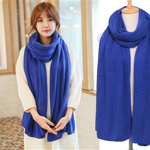 Pretty Unisex Scarf Shawl Winter Warm Cashmere Solid Panties 220*60CM - Sapphire