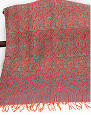 Print Scarf Shawls Women Pashmina Winter Warm Cotton Panties 170*70CM - Dark Red