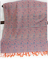 Print Scarf Shawls Women Pashmina Winter Warm Cotton Panties 170*70CM - Pink