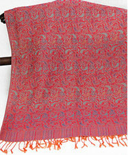 Print Scarf Shawls Women Pashmina Winter Warm Cotton Panties 170*70CM - Red