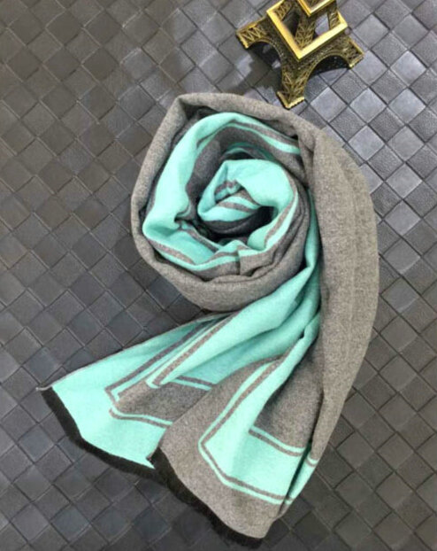 Unique Unisex Scarf Shawl Winter Warm Cashmere Solid Panties 190*60CM - Grey