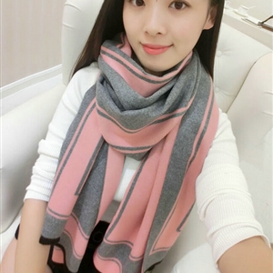 Unique Unisex Scarf Shawl Winter Warm Cashmere Solid Panties 190*60CM - Pink