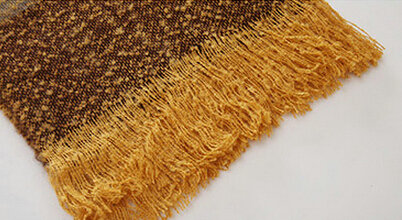 Unique Women Tassels Scarf Shawl Winter Warm Cashmere Striped Panties 215*65CM - Brown