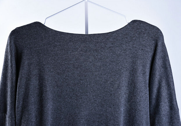 Sweater Women Fashion Casual Cotton Fake Two Knitted - Black