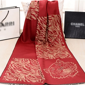 Nice Zebra Print Scarves Wrap Women Winter Warm Cashmere 190*60CM - Orange