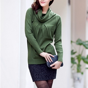 Fashion Dresses Ladies Wool Leopard Print Sexy Short Semi Bodycon - Grey