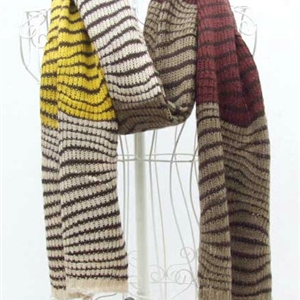 Cheap Zebra Print Scarves Wrap Women Winter Warm Cashmere 200*45CM - Brown Beige
