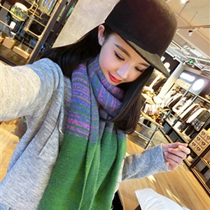 Unique Fringe Scarves Wrap Women Winter Warm Cashmere Panties 195*35CM - Green
