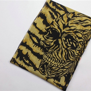 Unique Skull Scarves Wraps Women Winter Warm Wool Panties 200*70CM - Yellow