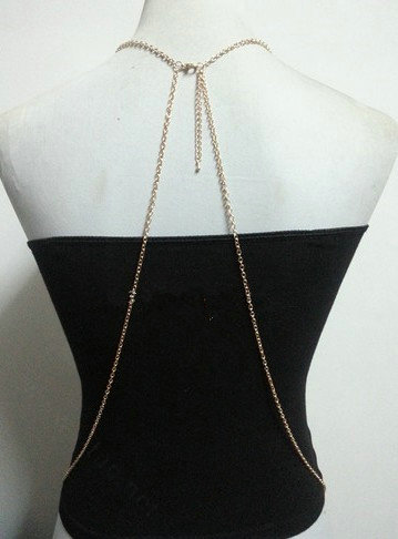 Calssic Bikini Beach Alloy Belly Waist Body Chains Dress Decro Necklace Jewelry - Sliver