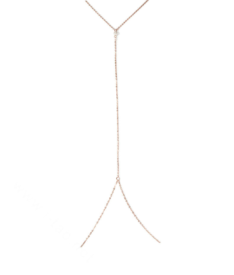 Hot sales Summer Sexy Bikini Body Chains Dress Decro Necklace Jewelry - Sliver