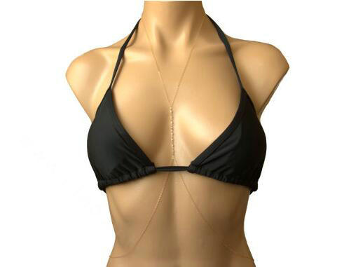 Sexy Bikini Beach Beaded Belly Waist Body Chains Dress Decro Necklace Jewelry - Gold