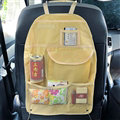 Car Seat Organizer Holder Multi-Pocket Travel Storage Bag Mesh Hanger Pocket - Beige