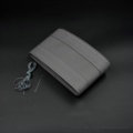 DIY Hand-stitched Car Steering Wheel Cover Wodden Leather Braid 36CM/38CM/40CM - Gray