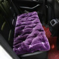 Winter Rhinestone Plush Car Back Seat Cushion Woman Universal Auto Long Pads 1pcs - Purple