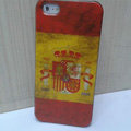 Retro Spain flag Hard Back Cases Covers Skin for iPhone 7S