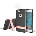 Rock Aluminum Bumper Frame Case for iPhone 7S Support Silicone Pack Cover - Rose