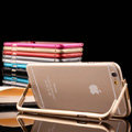 Unique Aluminum Bracket Bumper Frame Case Support Cover for iPhone 7S - Rose