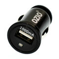 Ozio 1.0A Auto USB Car Charger Universal Charger for iPhone 8 - Black