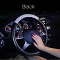 Fashion Girls Diamond Leather Car Steering Wheel Covers Crystal Bing Rhinestons Cases - Black