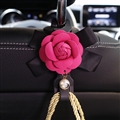 1pcs Camellia Car Seat Back Hooks Hangers Organizer Headrest Mount Storage Hooks Clips Styling - Rose